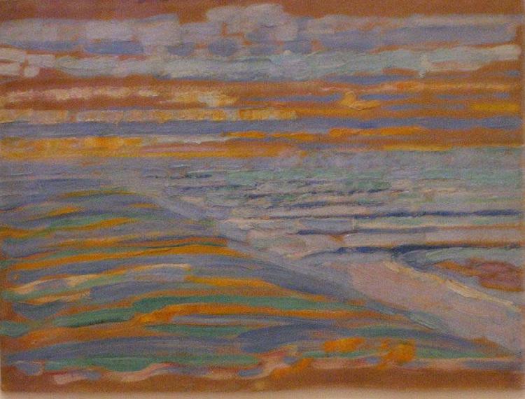 Piet Mondrian Piet Mondrian, View from the Dunes with Beach and Piers